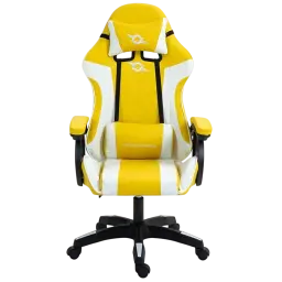 PowerGaming Cadeira Branco+Amarelo
