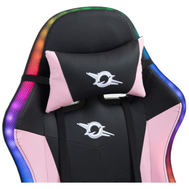 PowerGaming LED RGB Chaise repose-pieds Noir+Rose - Ítem8