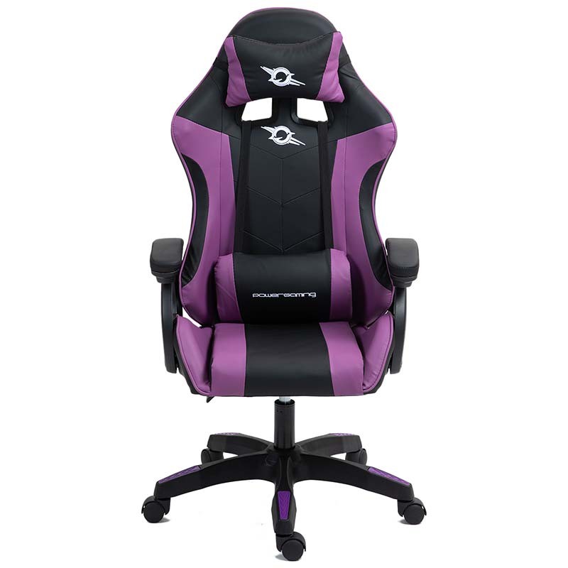 Silla Gaming PowerGaming Negro+Lila - Ítem