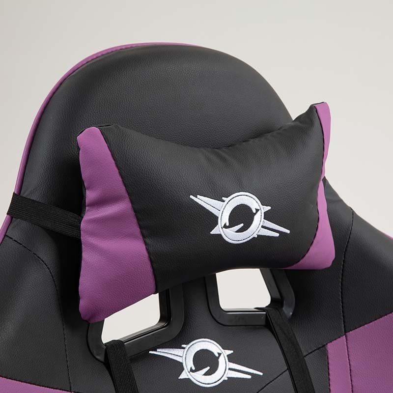 almofada cervical da Cadeira Gaming PowerGaming Preto+Lilás