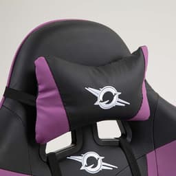 almofada cervical da Cadeira Gaming PowerGaming Preto+Lilás