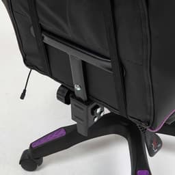 estrutura da Cadeira Gaming PowerGaming Preto+Lilás