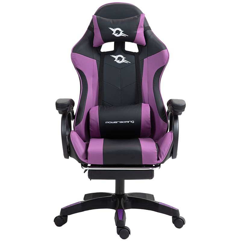 PowerGaming Silla Reposapiés Negro+Lila - Ítem