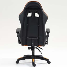 vista trasera de la Silla Gaming PowerGaming Negro+Naranja