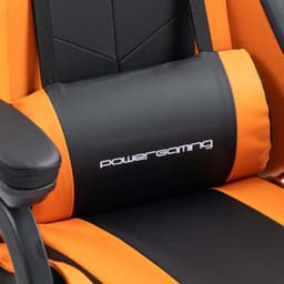 cojín lumbar de la Silla Gaming PowerGaming Negro+Naranja