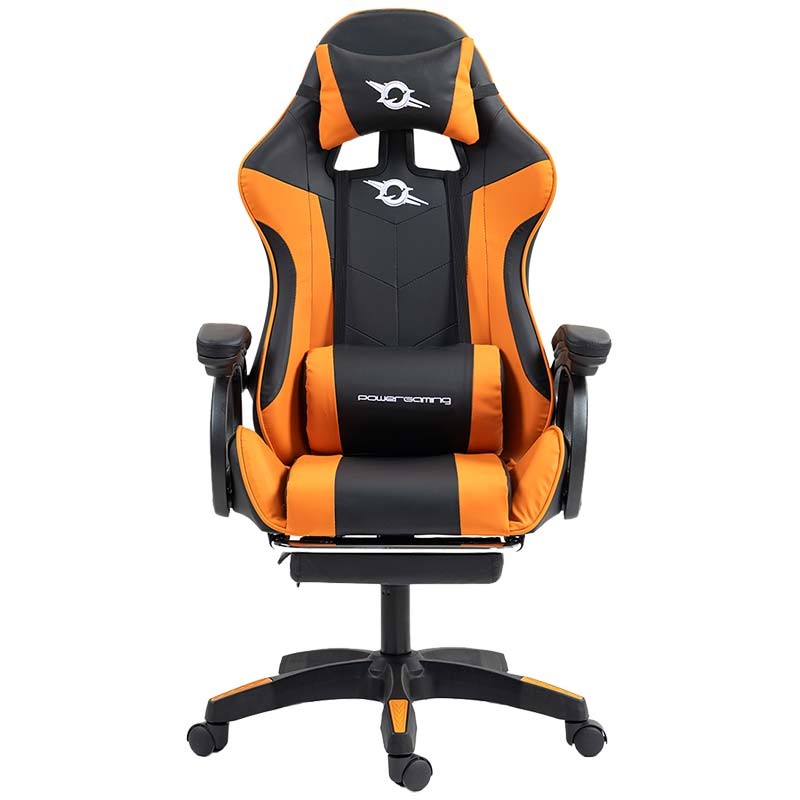 PowerGaming Silla Reposapiés Negro+Naranja - Ítem
