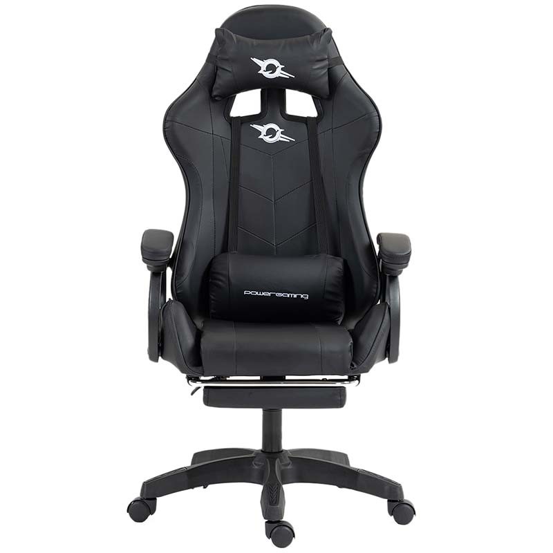 PowerGaming Cadeira 7-pontos Massagem Apoio para pés Preto - Item