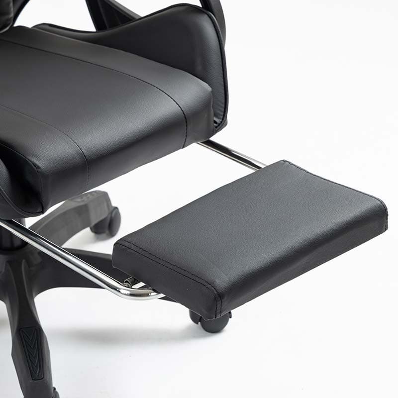 apoio para pés da Cadeira Gaming PowerGaming com 7 pontos de Massagem e Apoio para Pés Preto