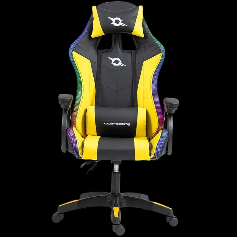 PowerGaming LED RGB Cadeira Preto+Amarelo