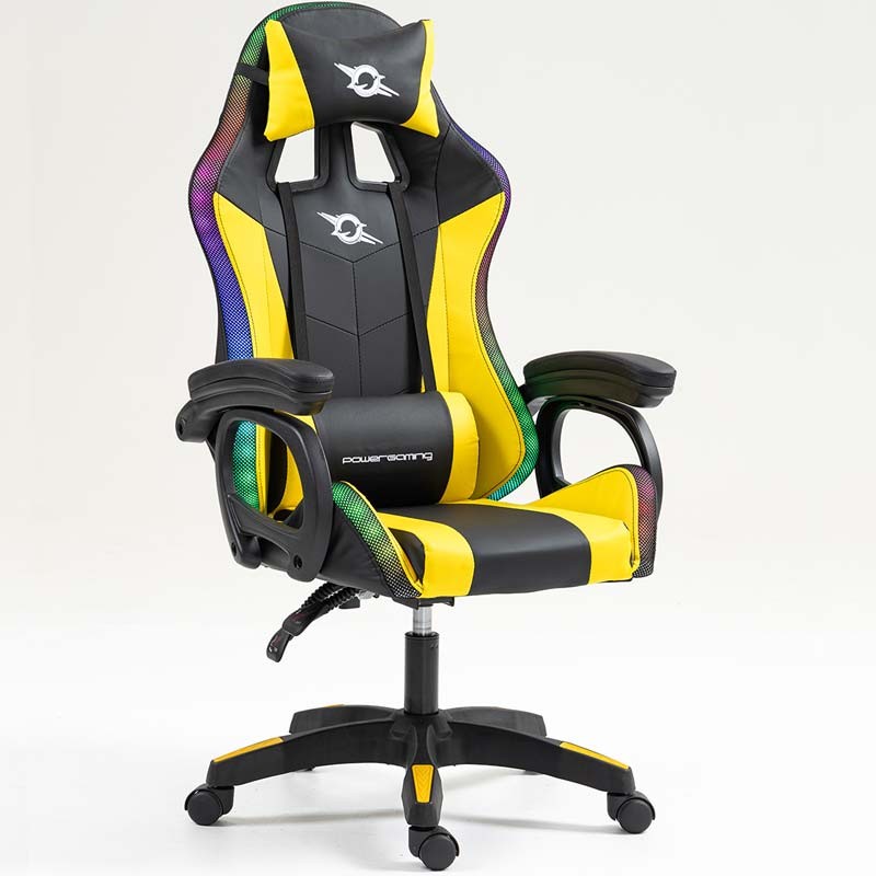 PowerGaming LED RGB Silla Negro+Amarillo - Ítem1
