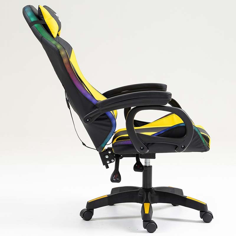 PowerGaming LED RGB Silla Negro+Amarillo - Ítem6