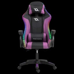 PowerGaming LED RGB Cadeira Preta+Lilás