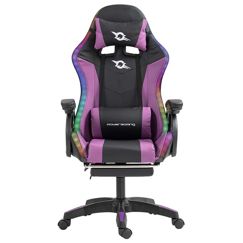 PowerGaming LED RGB Chaise repose-pieds Noir+Lilas - Ítem