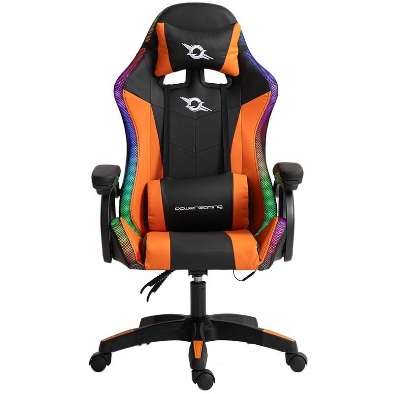 PowerGaming LED RGB Silla Negro+Naranja - Ítem