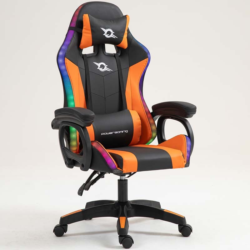 PowerGaming LED RGB Silla Negro+Naranja - Ítem2