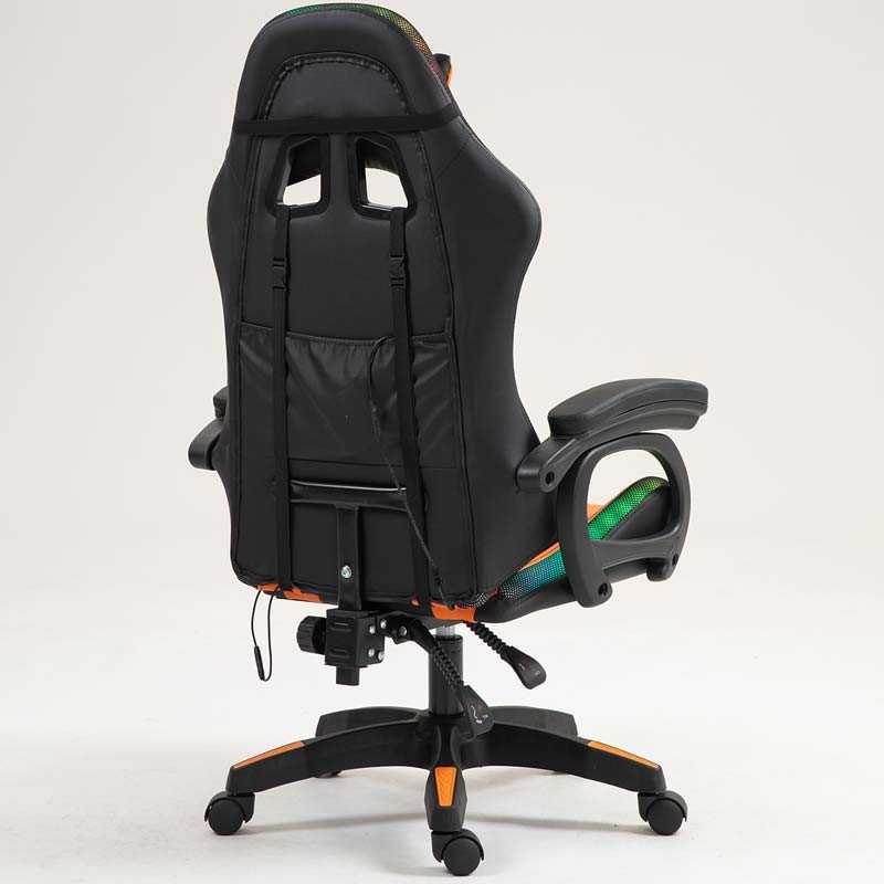 PowerGaming LED RGB Silla Negro+Naranja - Ítem4