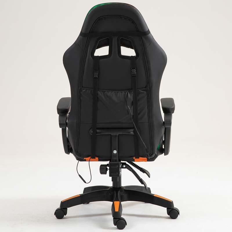 PowerGaming LED RGB Silla Negro+Naranja - Ítem5