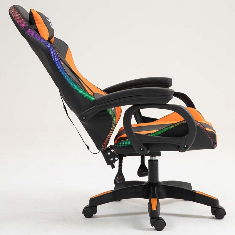 PowerGaming LED RGB Silla Negro+Naranja - Ítem7