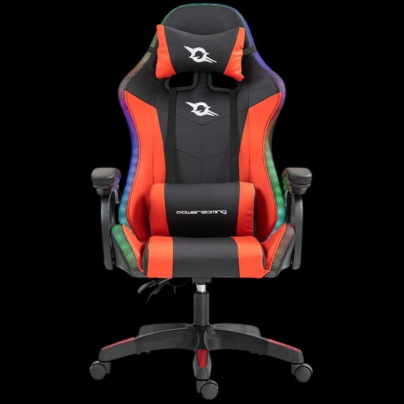 PowerGaming LED RGB Cadeira Preto+Vermelho