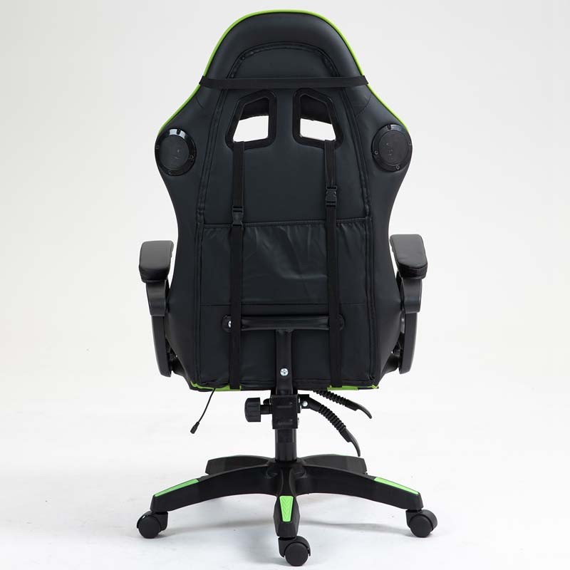 PowerGaming Chaise massage à haut-parleur Noir+Vert - Ítem4