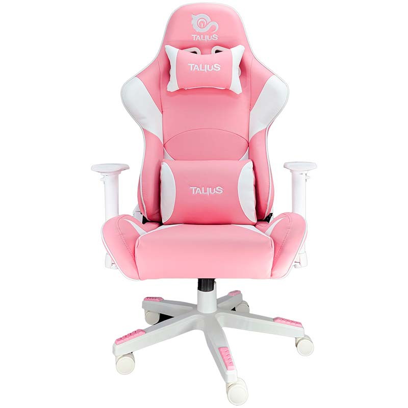 CHAISE PILOTE GAMING ROSE/ BLANC AVEC ECRITURE