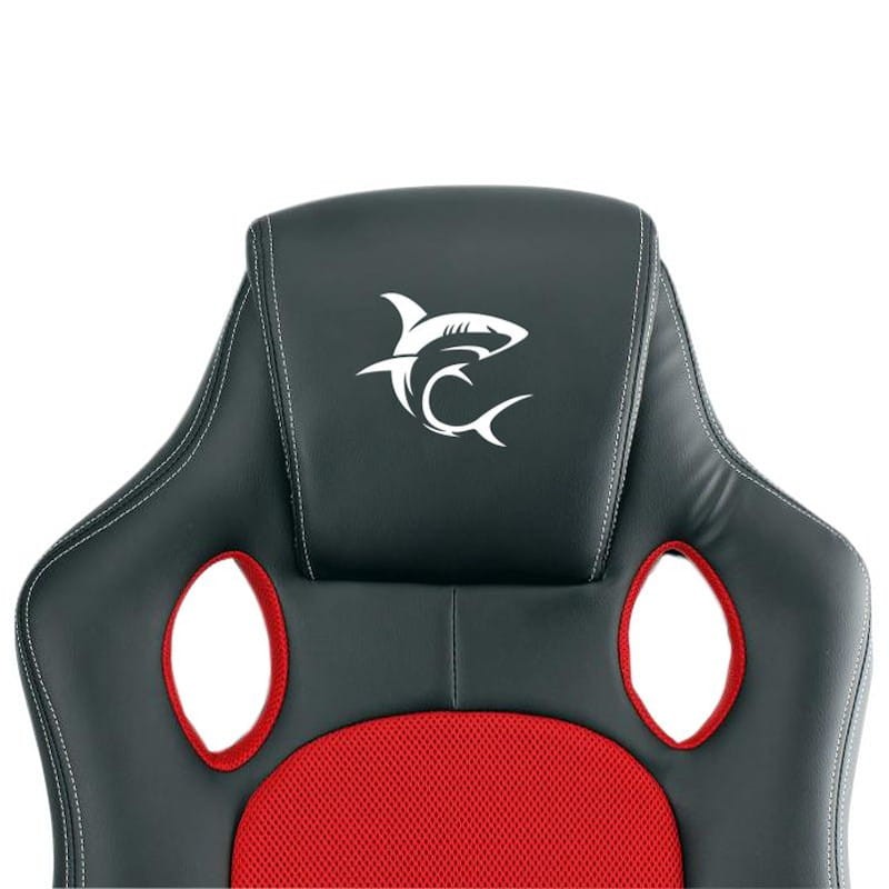 Silla Gaming White Shark Kings Throne Negro/Rojo - Ítem3