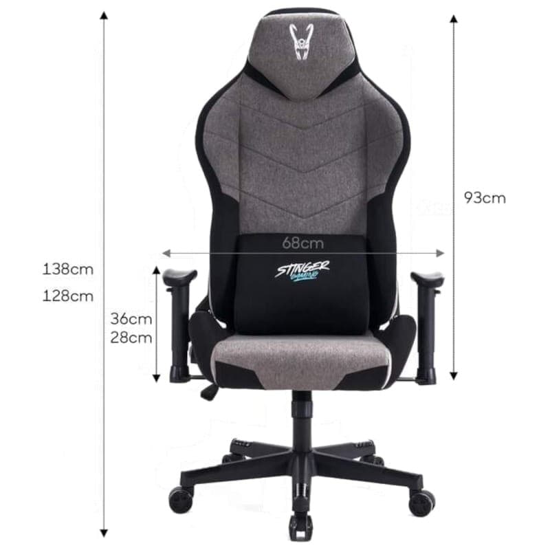 Silla Gaming Woxter Stinger Station - Titan Dark vista Frontal