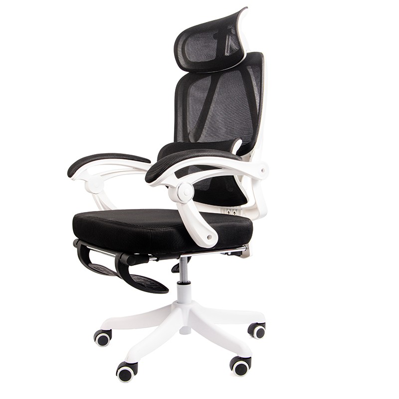 Silla de Oficina Powerbasics Confort T20 Negro con Ruedas y Reposapiés - Clase B Reacondicionado - Ítem1