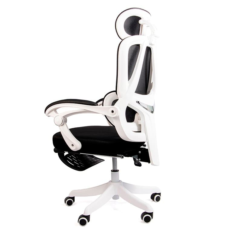 Silla de Oficina Powerbasics Confort T20 Negro foto real vista lateral lado izquierdo