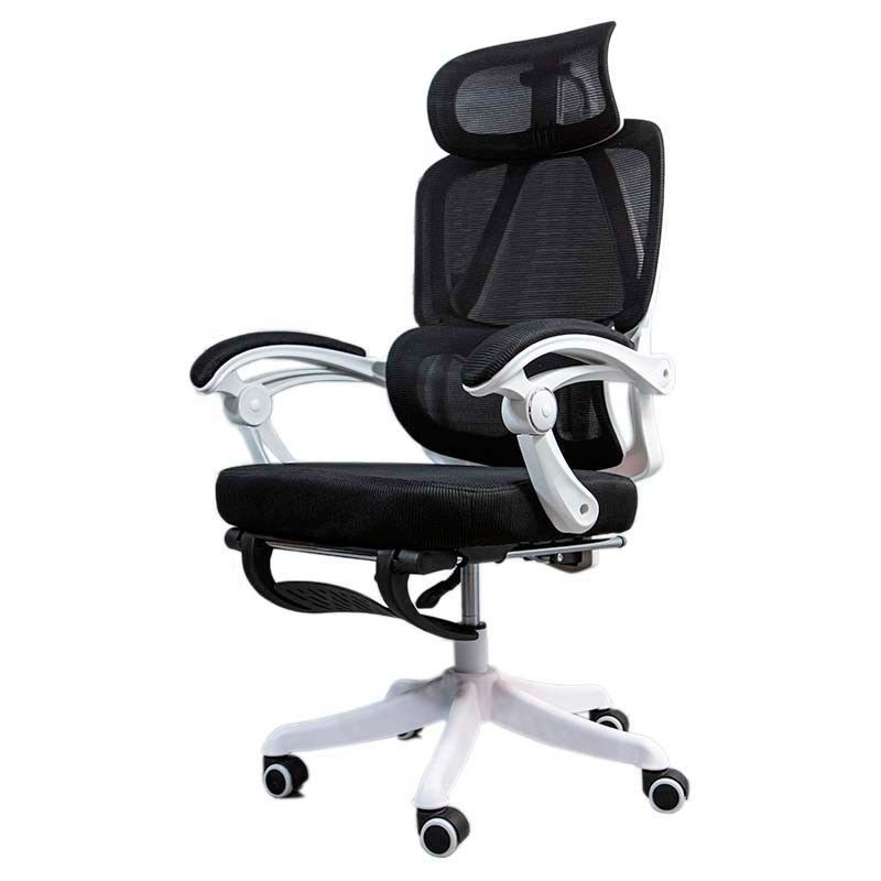 Silla de Oficina Powerbasics Confort T20 Negro con Ruedas y Reposapiés - Clase B Reacondicionado - Ítem