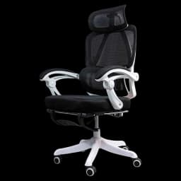 Silla de Oficina Powerbasics Confort T20 Negro con Ruedas y Reposapiés