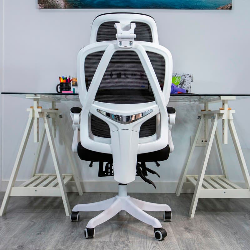 vista trasera de la Silla de Oficina Powerbasics Confort T20 Negro