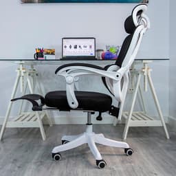 vista lateral de la Silla de Oficina Powerbasics Confort T20 Negro