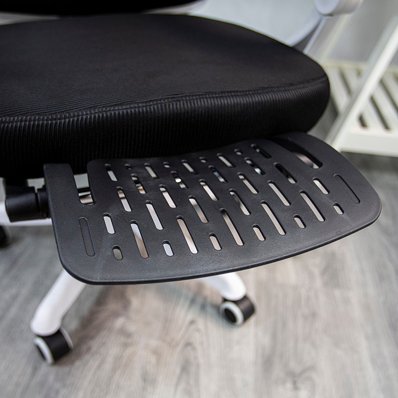 Silla de Oficina Powerbasics Confort T20 Negro con Ruedas y Reposapiés - Clase B Reacondicionado - Ítem15