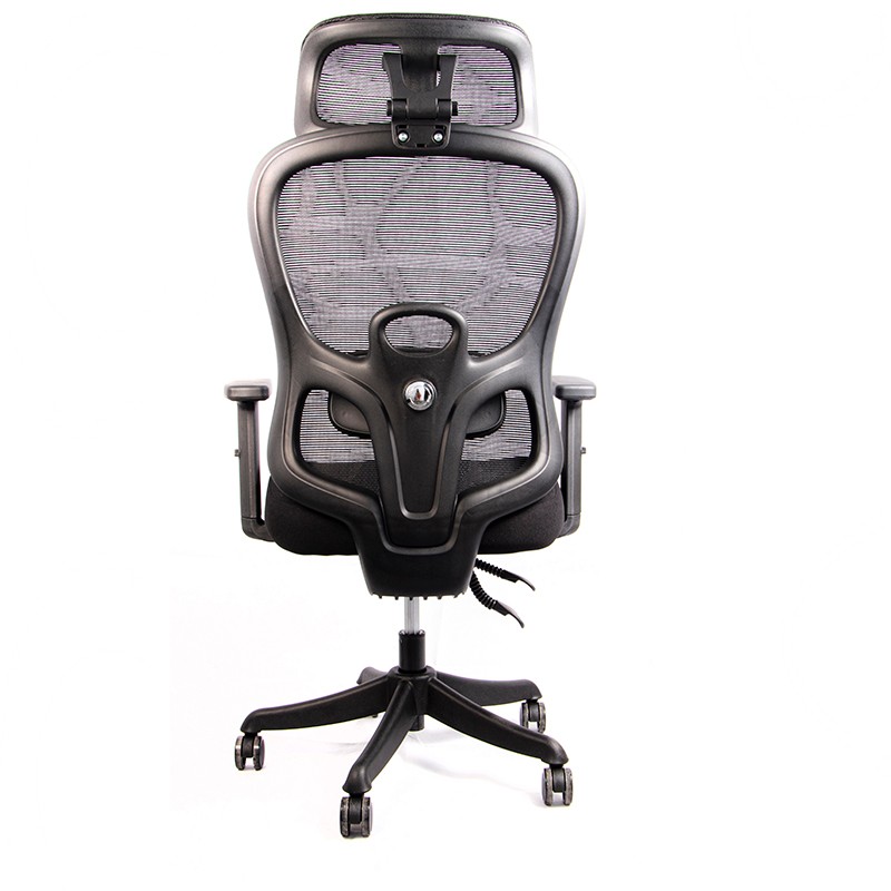 Silla de Oficina Powerbasics Ergo Negro con Refuerzo lumbar y Reposacabezas - Ítem4