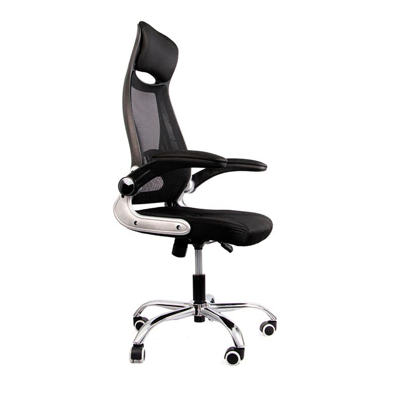 Foto real lado direito Cadeira de escritório Powerbasics W2003 preta