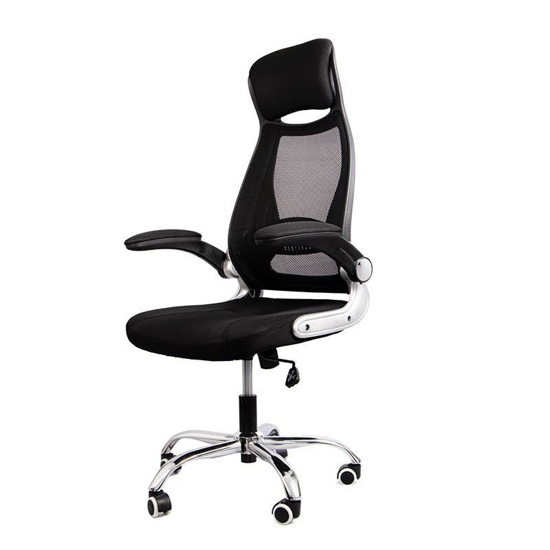 Cadeira de Escritório Powerbasics W2003 Preto com Descanso de Braços Rebatíveis - Sem Selo - Item2