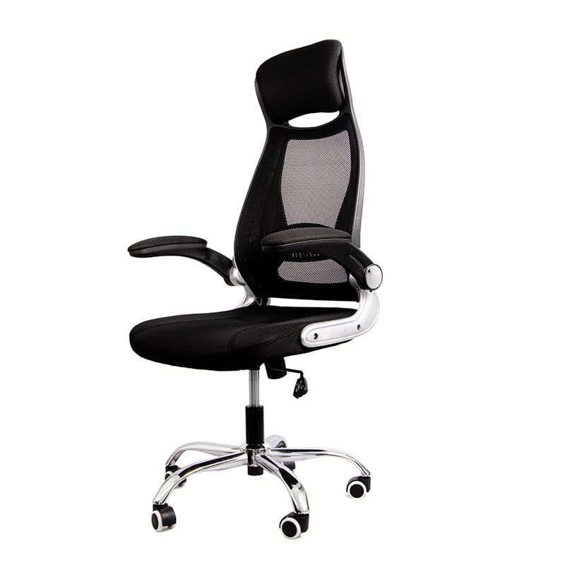 foto real lado esquerdo Cadeira de escritório Powerbasics W2003 preta