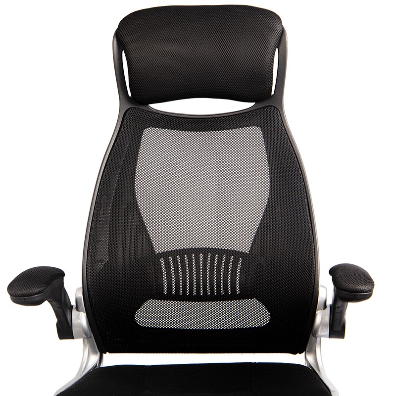 Cadeira de Escritório Powerbasics W2003 Preto com Descanso de Braços Rebatíveis - Sem Selo - Item5