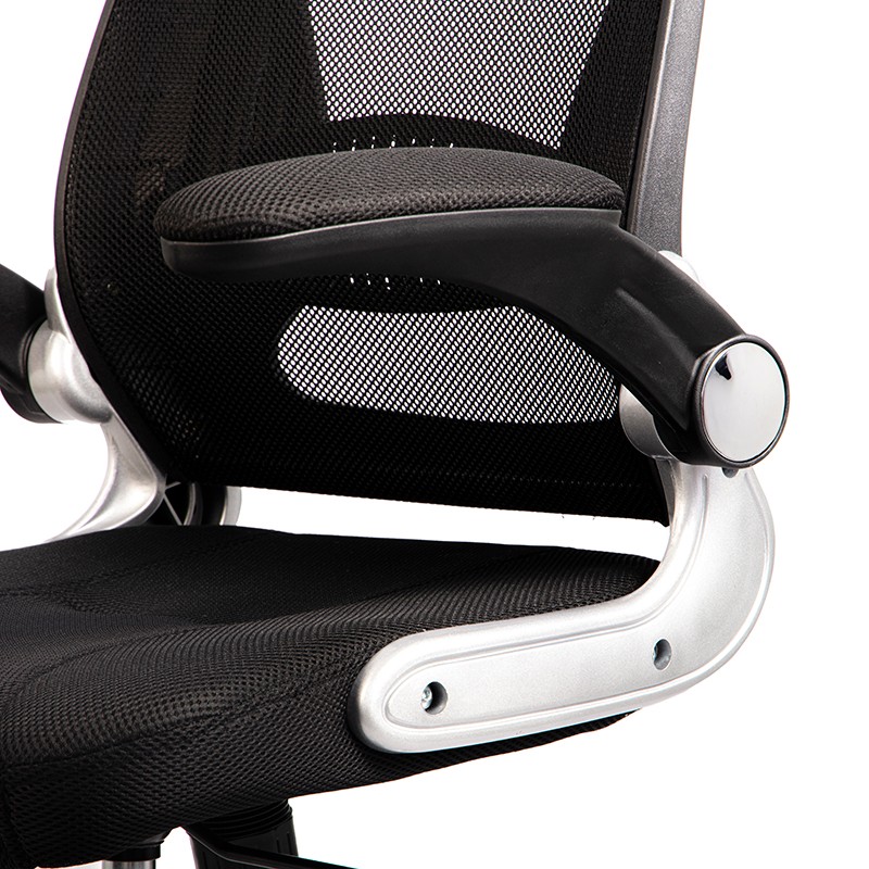 Cadeira de Escritório Powerbasics W2003 Preto com Descanso de Braços Rebatíveis - Sem Selo - Item6