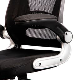 Cadeira de escritório Powerbasics W2003 Detalhe do assento preto