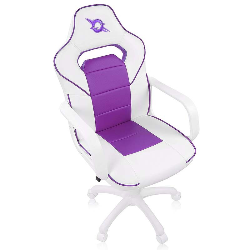 Chaise en Simili-cuir PowerGaming Akiba Blanc+Lilas - Ítem1