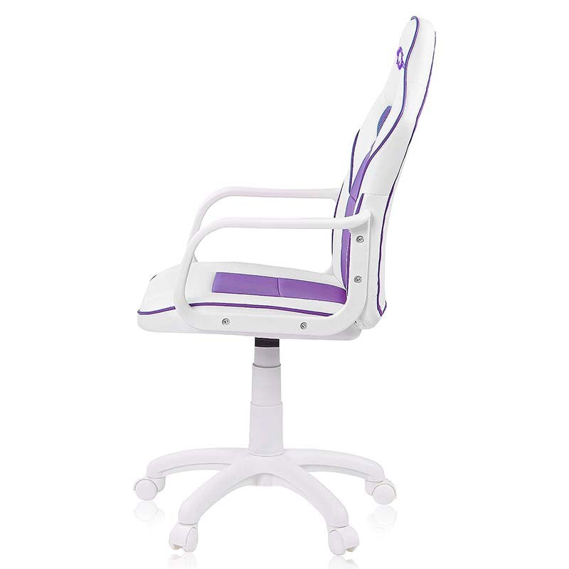 Chaise en Simili-cuir PowerGaming Akiba Blanc+Lilas - Ítem3