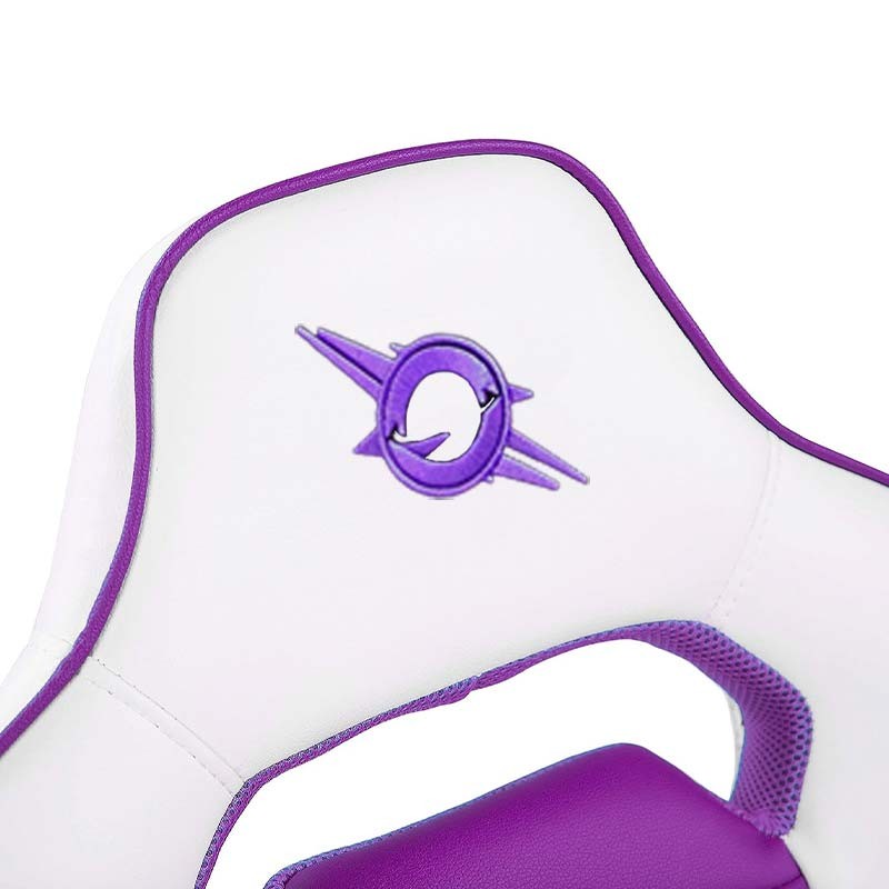 Chaise en Simili-cuir PowerGaming Akiba Blanc+Lilas - Ítem4