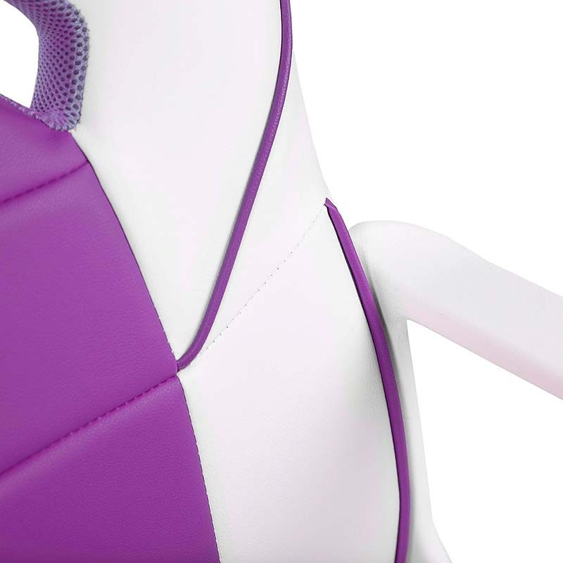 Chaise en Simili-cuir PowerGaming Akiba Blanc+Lilas - Ítem5