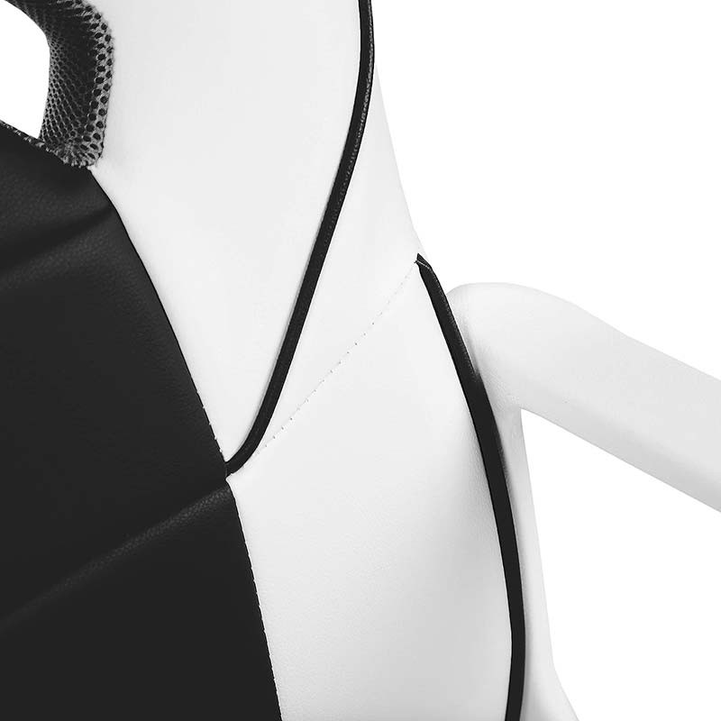 Cadeira de Polipele PowerGaming Akiba Branco+Preto - Item3