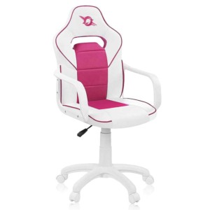 Cadeira de Polipele PowerGaming Akiba Branco+Rosa