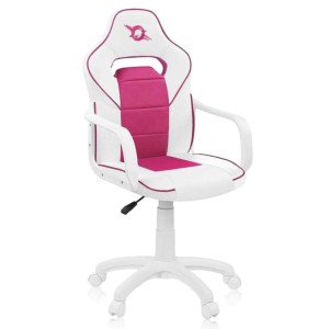 Silla de Polipiel PowerGaming Akiba Blanco+Rosa