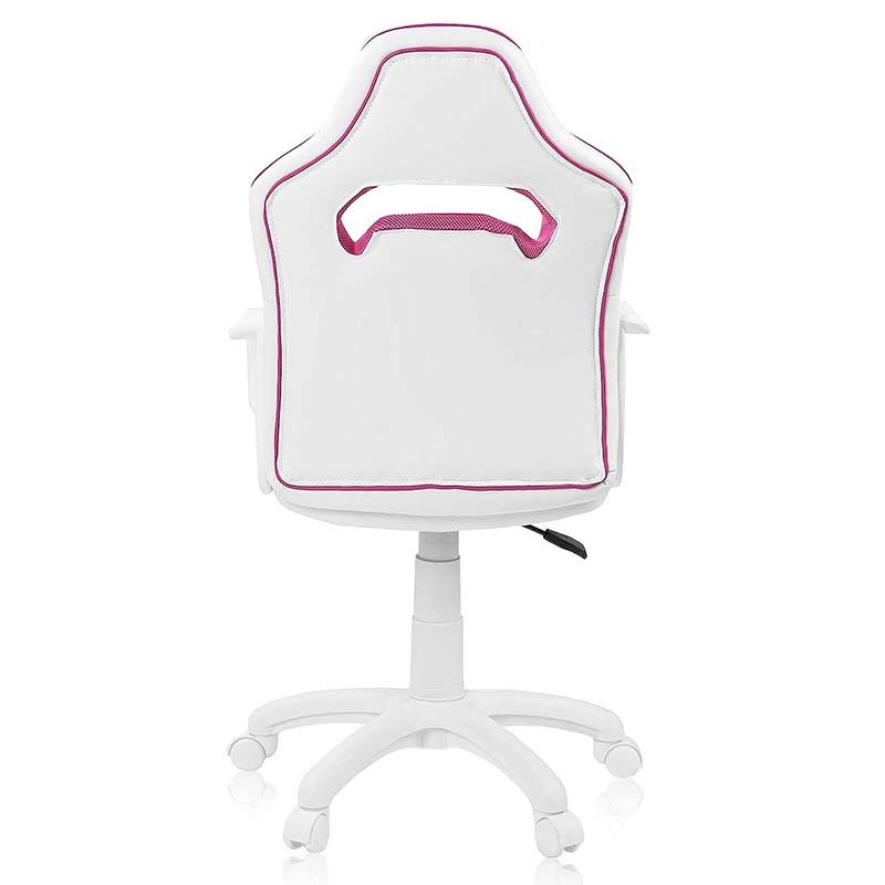 Chaise en Simili-cuir PowerGaming Akiba Blanc+Rose - Ítem1