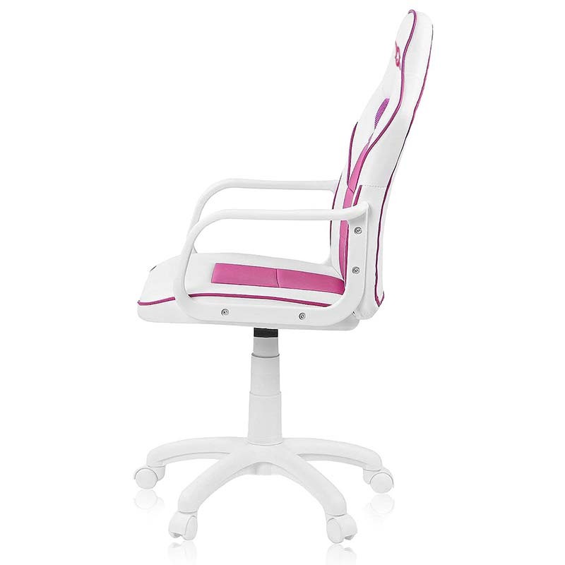 Chaise en Simili-cuir PowerGaming Akiba Blanc+Rose - Ítem2
